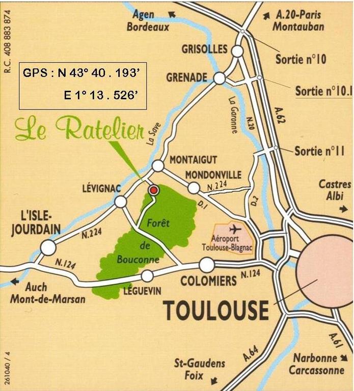 Hotel Le Ratelier Montaigut-sur-Save Exterior foto